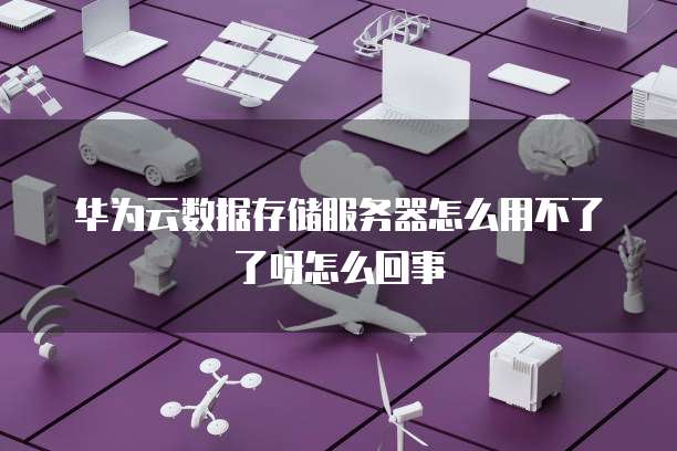 数据存储服务器无法使用？一份全面的故障排查与解决指南